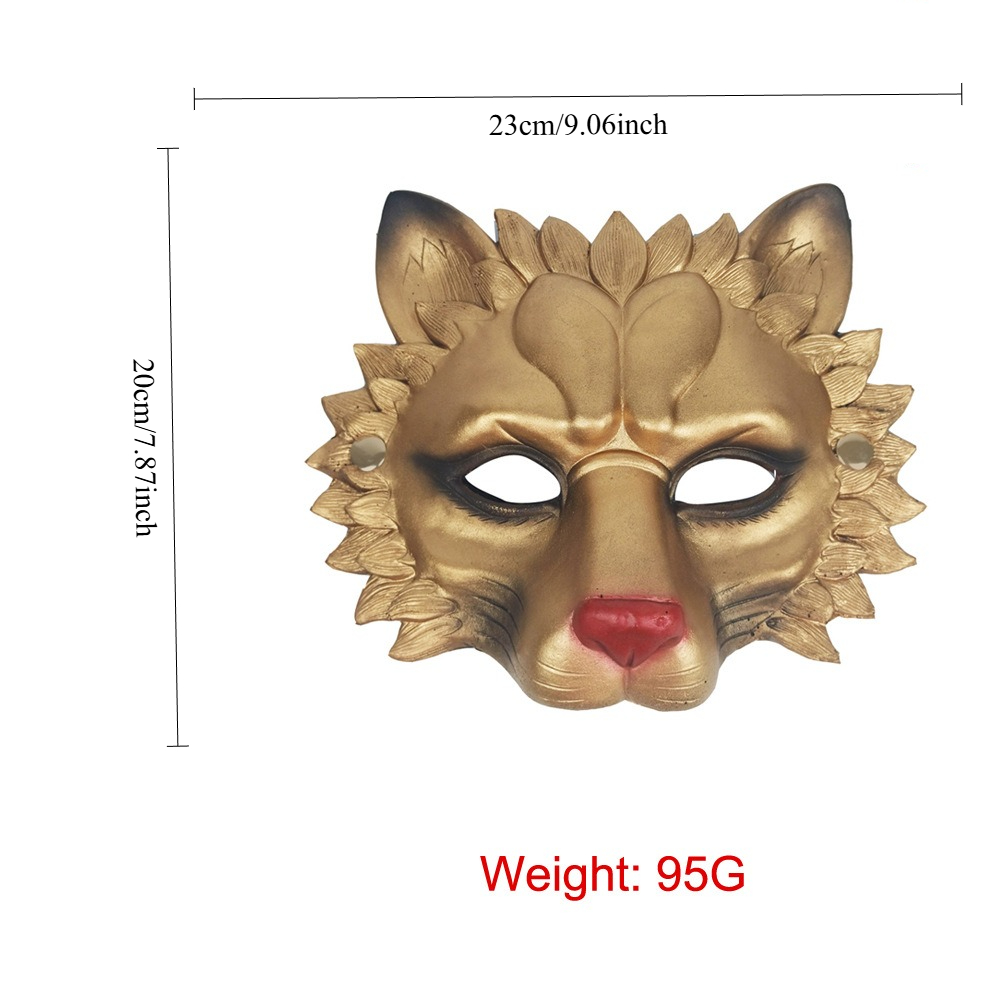 Cosplay Props Eva Foam - Yetişkin Cadılar Bayramı Aslan Maskesi 3D