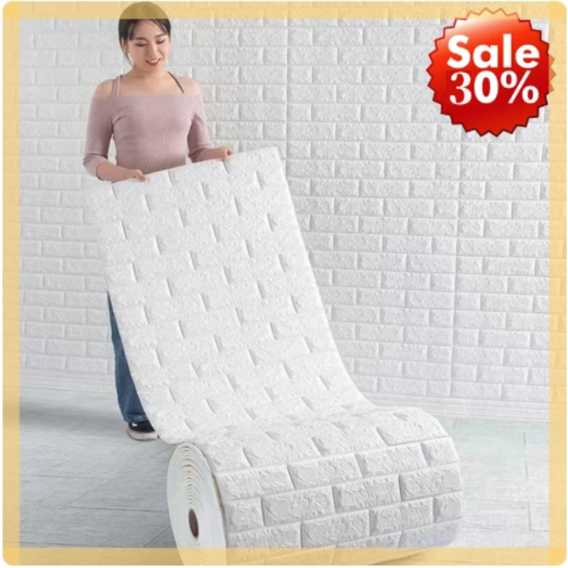 Craft Foam Roll - 3D Yumuşak Köpük Tuğla Duvar Kağıdı
