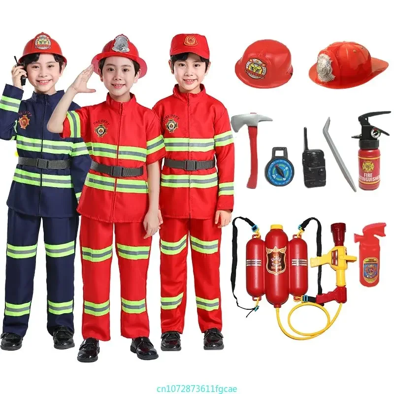 Cosplay Prop Works - Çocuk İtfaiyeci Üniforma Sam İtfaiyeci Cosplay