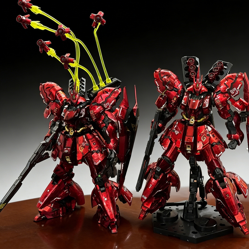 Bandai Gundam Rg - STAR RG 1/144 Sazabi Elektrolizle Kaplanmış