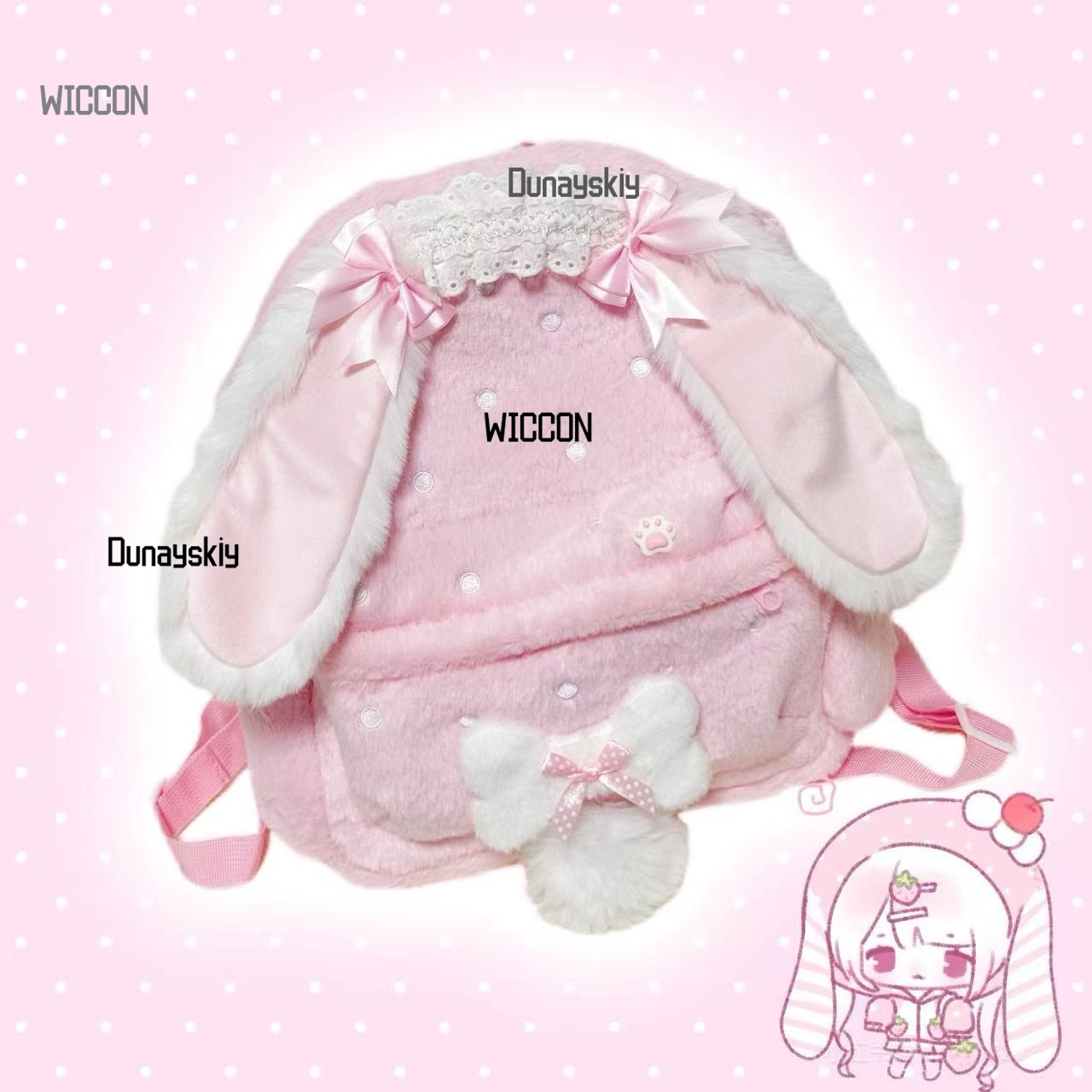 Jirai Kei Lolita Tavşan Kulak  - Cosplay Prop Bag incelemesi ve fiyatı