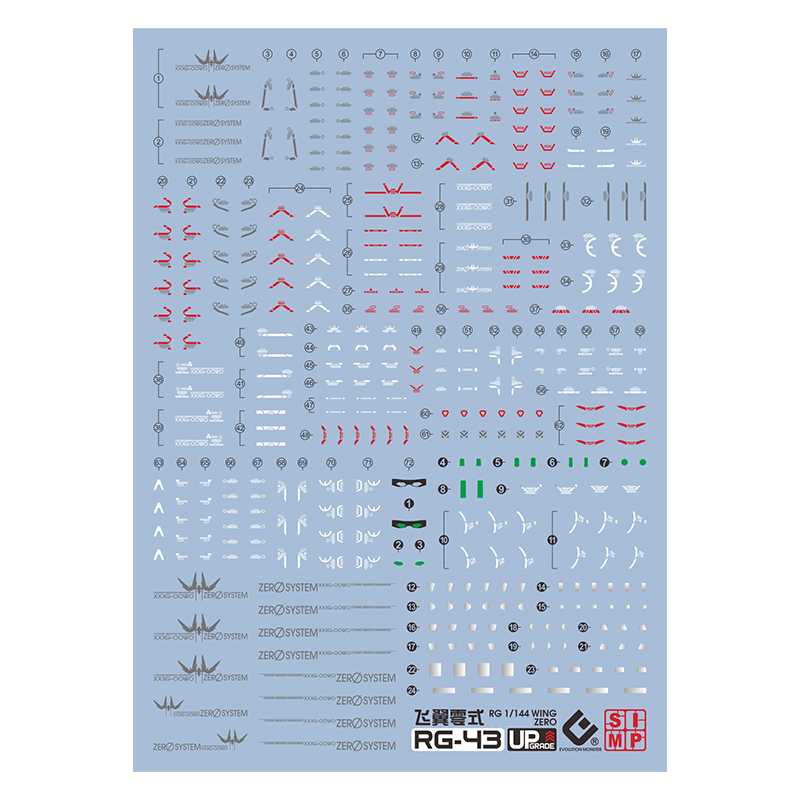Sıcak EVO Çıkartması RG43 RG 1 - Bandai Gundam Rg incelemesi ve fiyatı