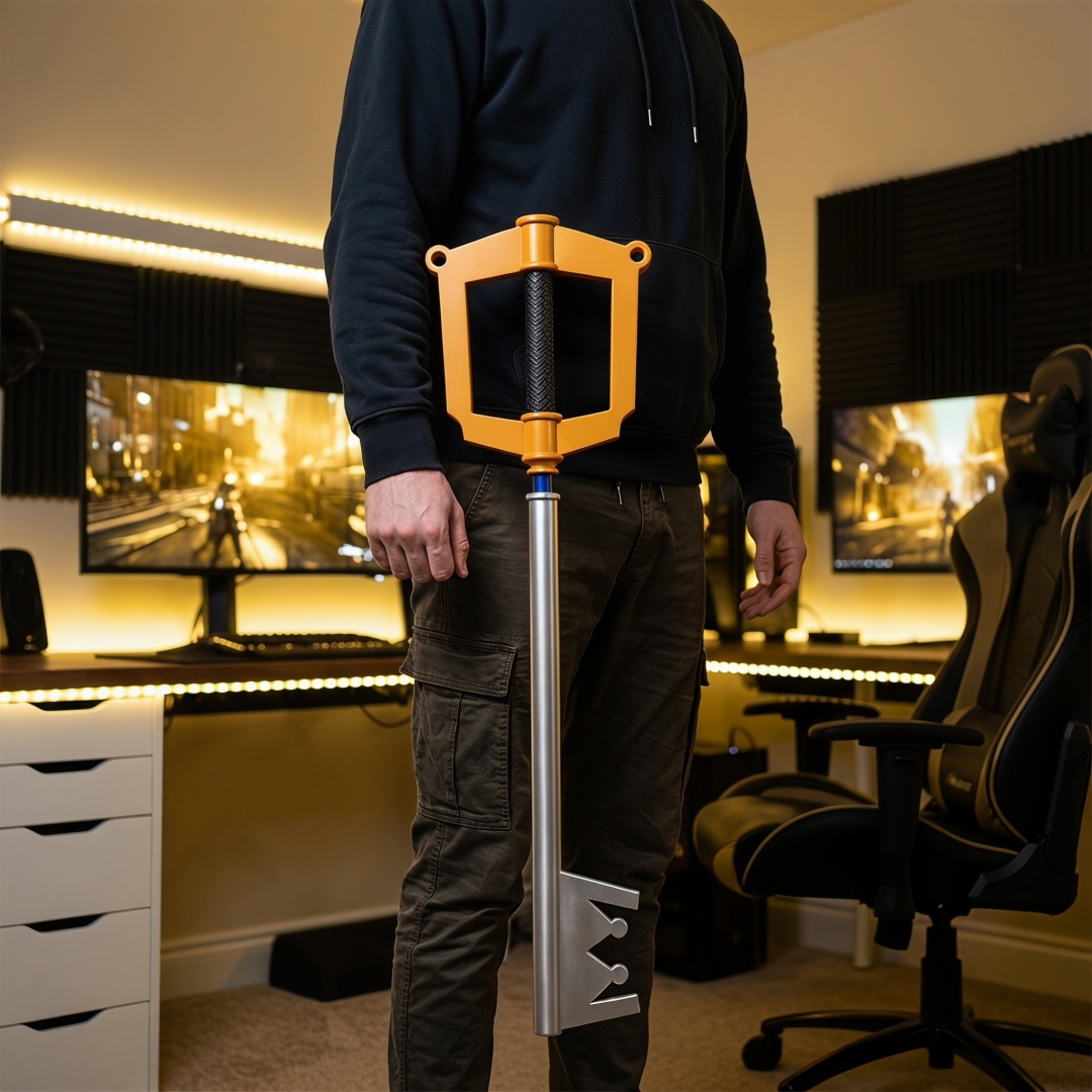 33.8 inç Kingdom Hearts Sora K - Keyblade Cosplay Prop incelemesi ve fiyatı